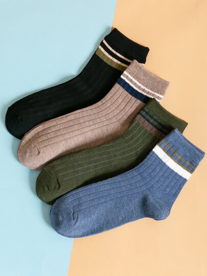 4 пары мужские носки с узором YU&MA1268 SOCKS Store