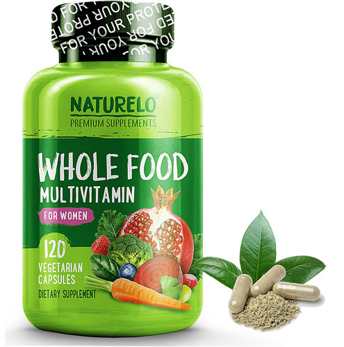 Мультивитамин для женщин из цельных продуктов - 120 вегетарианских капсул - NATURELO NATURELO