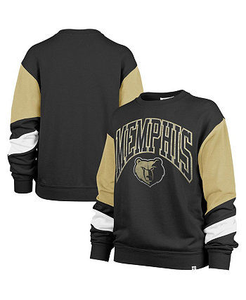 Women's Black Memphis Grizzlies 2023/24 City Edition Nova Crew Sweatshirt '47 Brand