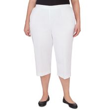 Plus Size Alfred Dunner Twill Midrise Capri Pants Alfred Dunner