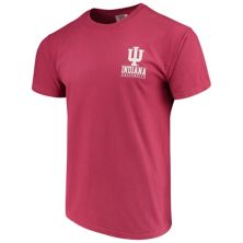 Мужская футболка Crimson Indiana Hoosiers Comfort Colors Campus Icon Image One
