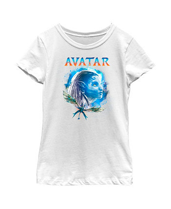 Girl's Avatar: The Way of Water Neytiri Portrait Child T-Shirt 20th Century Fox