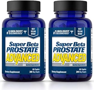 Advanced Prostate Supplement for Men – Reduce Bathroom Trips, Promote Sleep, Support Urinary Health & Bladder Emptying. Beta Sitosterol not Saw Palmetto. (60 Caplets, 1-Bottle) Super Beta Prostate