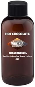 Hot Chocolate Fragrance Oil (4 oz Bottle) for Candle Making, Soap Making, Tart Making, Room Sprays, Lotions, Car Fresheners, Slime, Bath Bombs, Warmers… Virginia Candle Supply