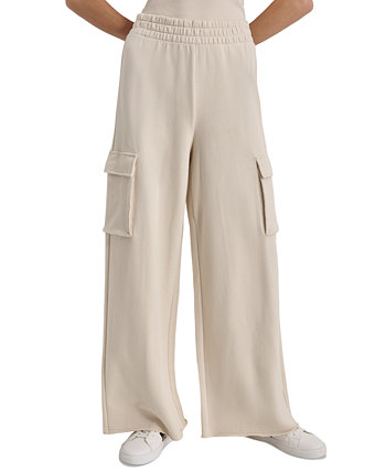 Women's Wide-Leg Cargo Sweatpants DKNY