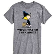 Футболка Big & Tall Peanuts Witch Way To Candy License