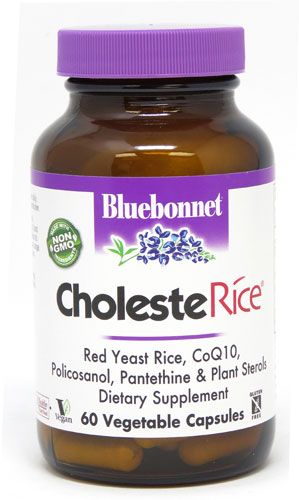 Bluebonnet Nutrition CholesteRice® Комплекс красного дрожжевого риса — 60 вегетарианских капсул Bluebonnet Nutrition
