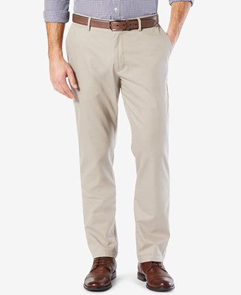 Мужские подписанные роскошные эластичные брюки из хлопка цвета хаки Dockers