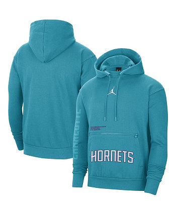 Мужской темно-бирюзовый пуловер с капюшоном Charlotte Hornets Courtside Statement Edition Jordan