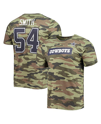 Мужская футболка Jaylon Smith Camo Caudron с именем и номером Dallas Cowboys