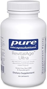 Pure Encapsulations RevitalAge Ultra 90's - Aids Healthy Aging - Mitochondrial Support* - Antioxidant-Rich - Gluten Free & Non GMO - 90 Capsules Pure Encapsulations