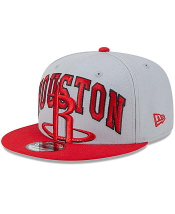 Men's Gray, Red Houston Rockets Tip-Off Two-Tone 9FIFTY Snapback Hat New Era
