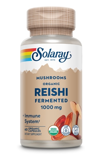 Органически выращенный ферментированный рейши Solaray - 500 мг - 60 растительных капсул Solaray