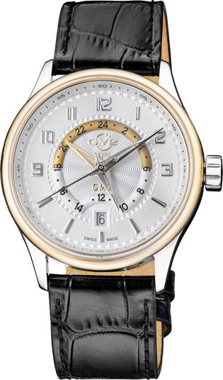 Мужские швейцарские кварцевые часы Giromondo, 42 мм Gevril