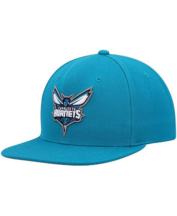 Мужская кепка Charlotte Hornets Ground 2.0 Snapback бирюзового цвета Mitchell & Ness