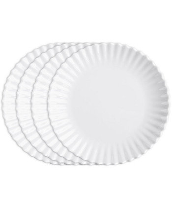 Меламин Patio Luxe Легкий набор тарелок для салата 9 дюймов/4 шт. Q Squared
