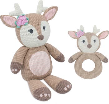 Whimsical Knit Toy Deer - Set of 2 Living Textiles
