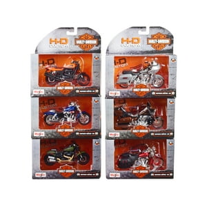 Diecast Harley-Davidson Motorcycles 6 piece Set Series 42 1/18 Diecast Motorcycle Models by Maisto Maisto