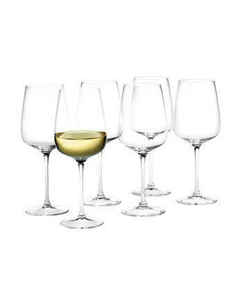 Bouquet Бокалы для белого вина емкостью 13,9 унций, набор из 6 шт. Holmegaard