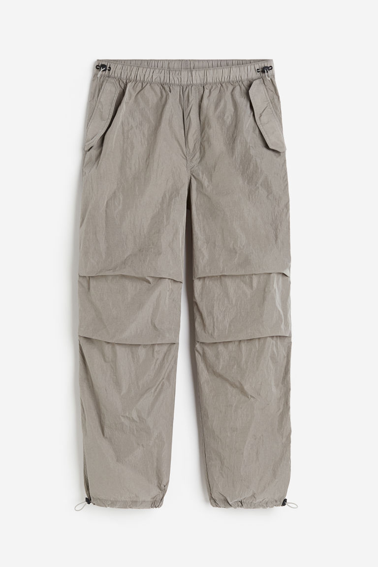 Свободные нейлоновые брюки-парашюты H&M