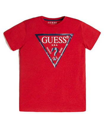 Классическая футболка с короткими рукавами и логотипом Big Boys GUESS