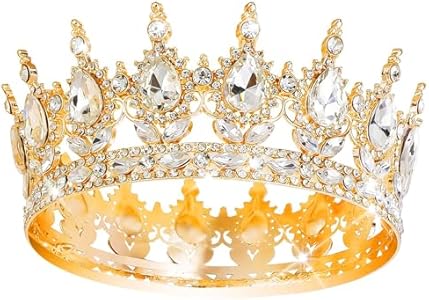 Queen Crown Rhinestone Wedding Crowns and Tiaras for Women Costume Party Hair Accessories Princess Birthday Crown Crystal Bridal Crown YOUlDIANZI