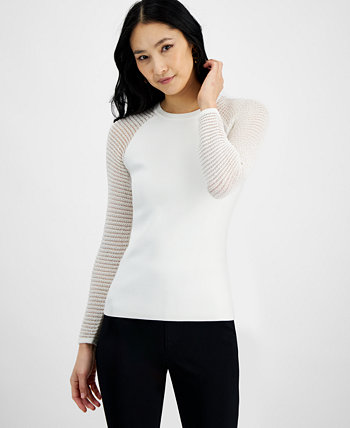 Женский свитер с рукавами, связанный крючком, созданный для Macy's I.N.C. International Concepts