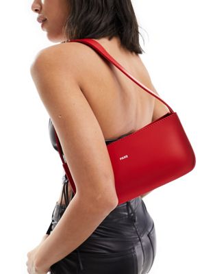 Красная сумка через плечо PASQ Clean Baguette PASQ