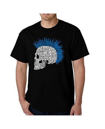 Мужская Word Art - панк-ирокез футболка LA Pop Art