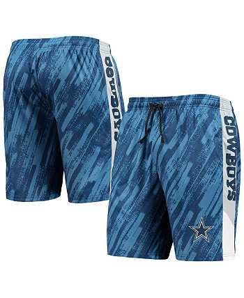 Мужские темно-синие шорты Dallas Cowboys из статической сетки FOCO