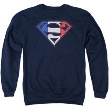 Superman French Shield Adult Crewneck Sweatshirt Licensed Character