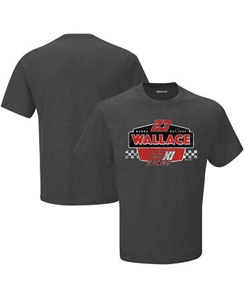 Мужская темно-серая футболка Duel от Bubba Wallace в винтажном стиле Checkered Flag Sports