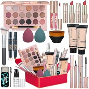 All in One Makeup Kit for Women Full Kit Makeup Gift Set for Women & Girls Makeup Sets for Teens Girls 18Color Eyeshadow Palette Lipstick Eyebrow Pencil Makeup Set for Women Girls Teens Venshun