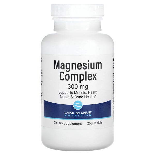 Комплекс магния, 300 мг, 250 таблеток Lake Avenue Nutrition