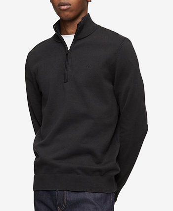 Мужской свитер на молнии с монограммой и логотипом Calvin Klein