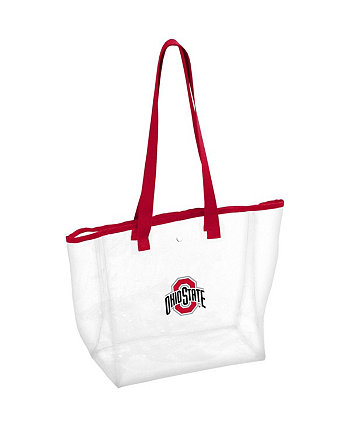 Женская прозрачная объемная сумка с короткими ручками Ohio State Buckeyes Stadium Logo Brand