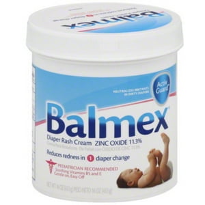 Balmex Diaper Rash Cream With Zinc Oxide 16 oz (Pack of 2) Balmex