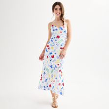 Juniors' SO® Ocean Print Maxi Slip Dress SO