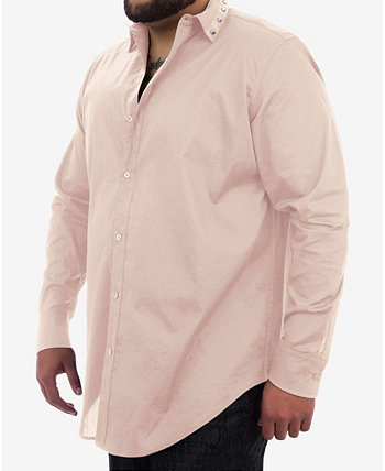 Мужская рубашка на пуговицах Big and Tall с шипованным воротником Mvp Collections By Mo Vaughn Productions