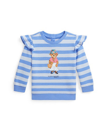 Baby Girls Polo Bear French Terry Long Sleeve Sweatshirt Polo Ralph Lauren