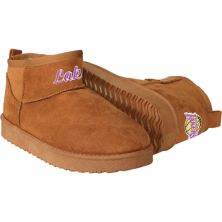 Женские коричневые ботинки с логотипом команды Лос-Анджелес Лейкерс FOCO Fuzzy Fan Boots Unbranded