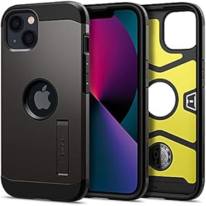 Чехол Tough Armor для iPhone 13 (2021) с защитой от ударов, черный, TPU и поликарбонат Spigen