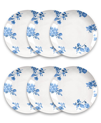 Набор тарелок с цветочным принтом для коттеджа, 6 шт. TarHong