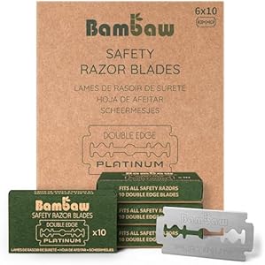 Safety Razor Blades | Swedish Steel Replacement Razor Blades | 100 Pack - 18 to 24 months supply | Bambaw Bambaw