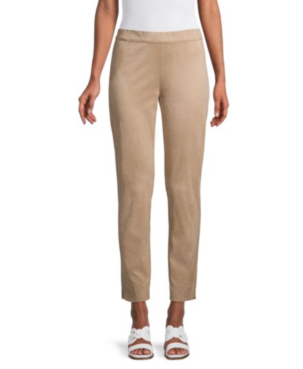 Faux Suede Pull-On Pants D. Exterior