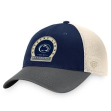 Men's Top of the World Navy Penn State Nittany Lions Refined Trucker Adjustable Hat Top of the World