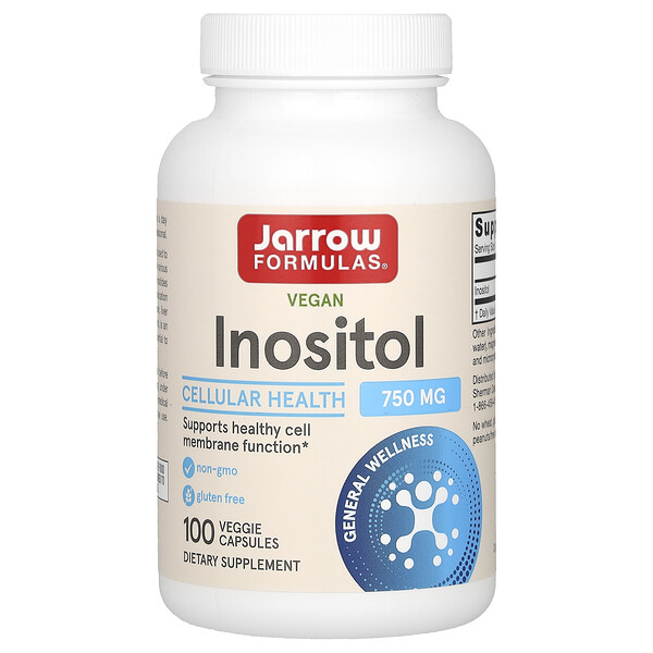 Веганский Инозитол, 750 мг, 100 растительных капсул - Jarrow Formulas Jarrow Formulas