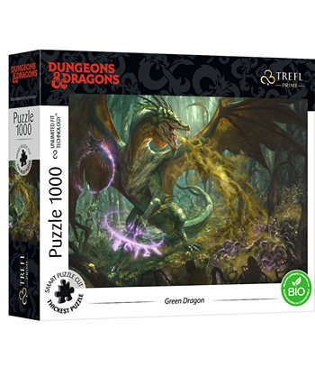 Dungeon & Dragons - Пазлы 1000 деталей UFT - Охота на Зелёного Дракона Trefl