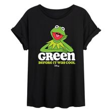 Disney's The Muppets Juniors' Green Before Flowy Tee Licensed Character