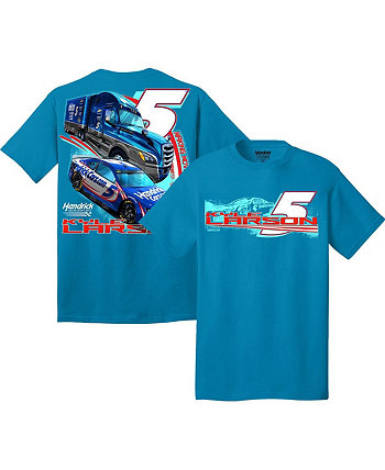 Мужская синяя футболка Kyle Larson Making Moves Hendrick Motorsports Team Collection